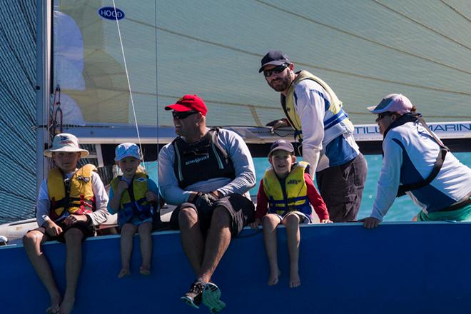 Everyone is invited to this year’s 25th anniversary regatta. Airlie Beach Race Week - Andrew Barney and family on Barney Army.  © Shirley Wodson